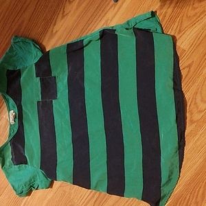 Old Navy Blouse, size M, teal and navy blue